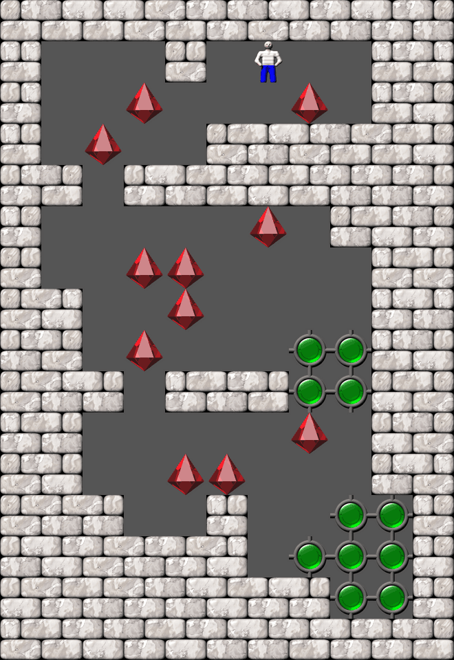 Сокобан More Bugs collections уровень 222